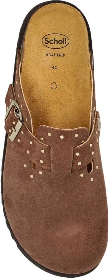Scholl Beatriz Clog muiltjes met studs Bruin - Foto 3
