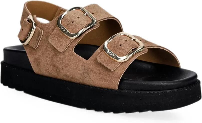 Scholl Blake sandalen met plateauzool en gesp Beige - Foto 2