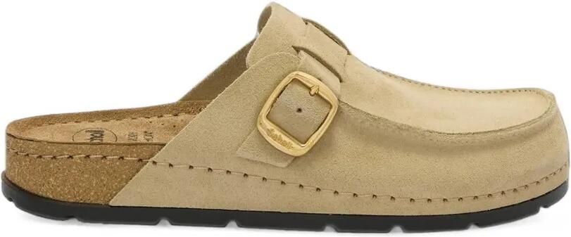Scholl Bora platte muiltjes met gespsluiting Beige