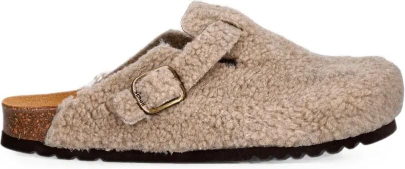 Scholl Camille muiltjes met gespsluiting Beige