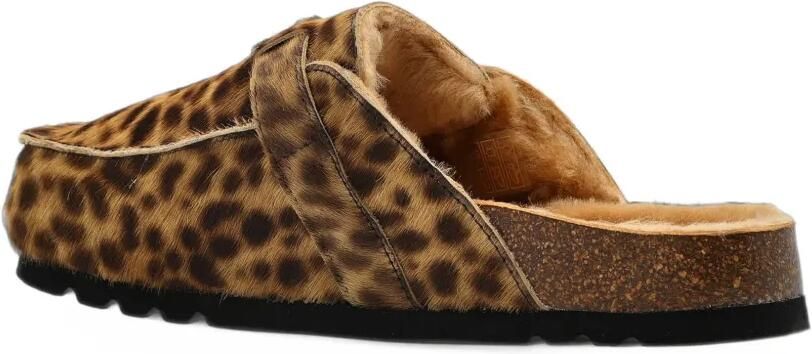 Scholl Dakota Fur leopard-print clogs Bruin - Foto 5