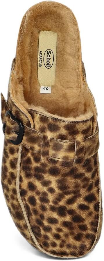 Scholl Dakota Fur leopard-print clogs Bruin - Foto 3