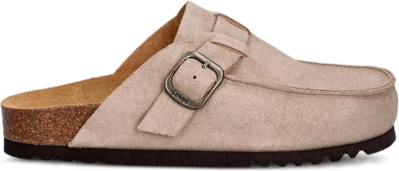 Scholl Dakota Sue muiltjes met gespsluiting Beige