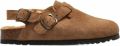 Scholl Fae Backstrap suède sandalen Bruin - Bruin