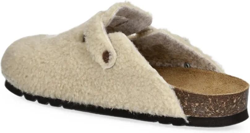Scholl Fae slippers met lammy-effect en gespsluiting Beige - Foto 3