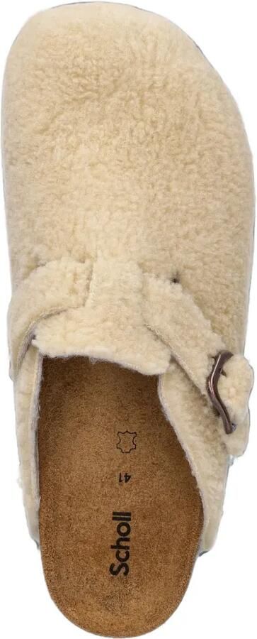 Scholl Fae slippers met lammy-effect en gespsluiting Beige - Foto 4