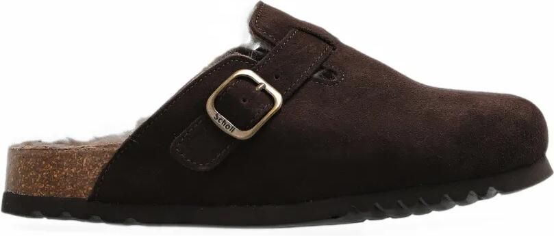 Scholl Fae New F muiltjes met gesp Bruin