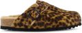 Scholl Fae New F muiltjes met luipaard-print Bruin - Bruin