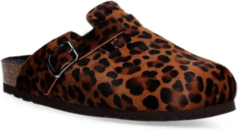 Scholl Fae New muiltjes met luipaard-print Bruin - Foto 3