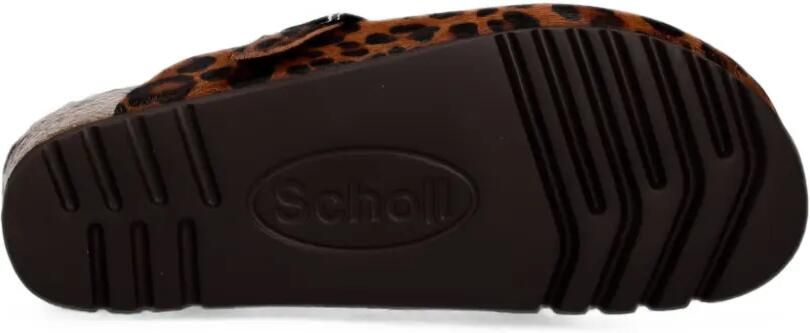 Scholl Fae New muiltjes met luipaard-print Bruin - Foto 5