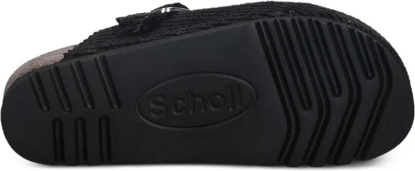 Scholl Fae ribfluwelen muiltjes Zwart - Foto 5