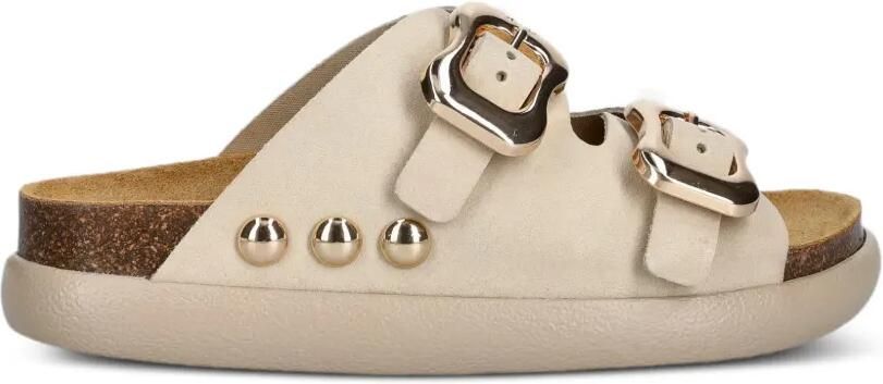 Scholl Flora platte sandalen met studs Wit - Foto 4