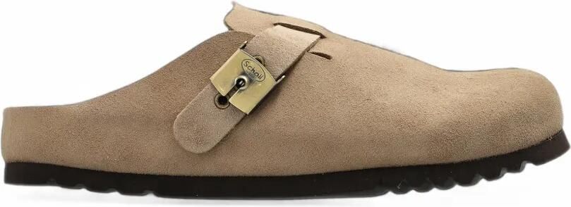 Scholl Grace muiltjes met gespbandje Beige