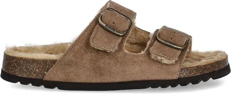 Scholl Josephine sandalen met gesp Bruin