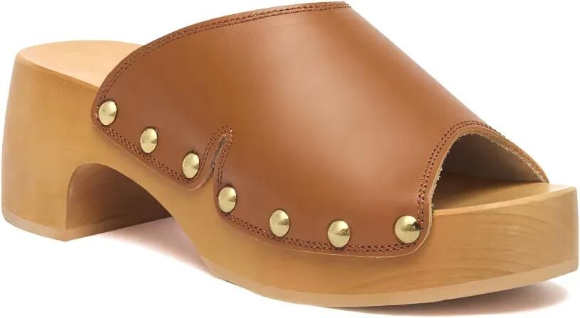 Scholl Leren sandalen met studs Bruin - Foto 4