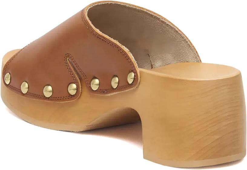 Scholl Leren sandalen met studs Bruin - Foto 3