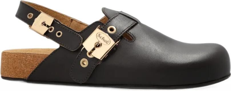 Scholl Luna flat mules Bruin