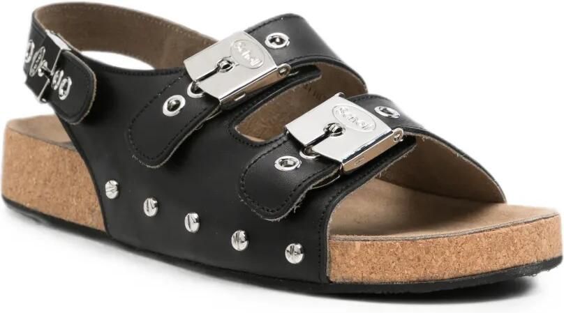 Scholl Luna leren sandalen Zwart - Foto 2