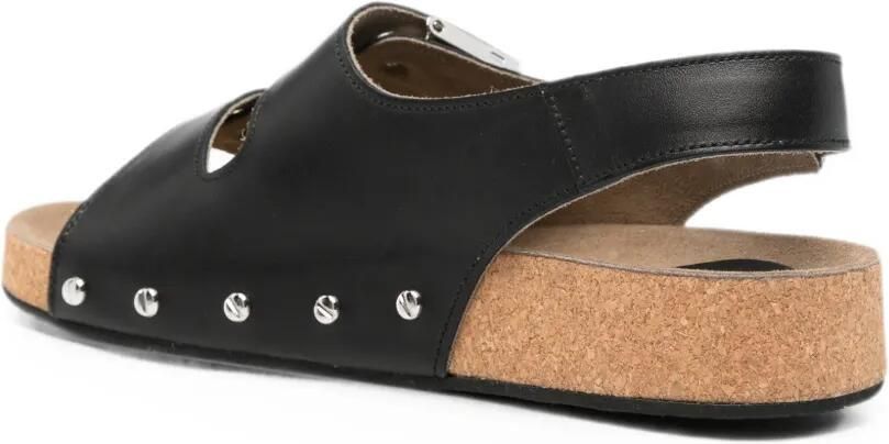 Scholl Luna leren sandalen Zwart - Foto 4