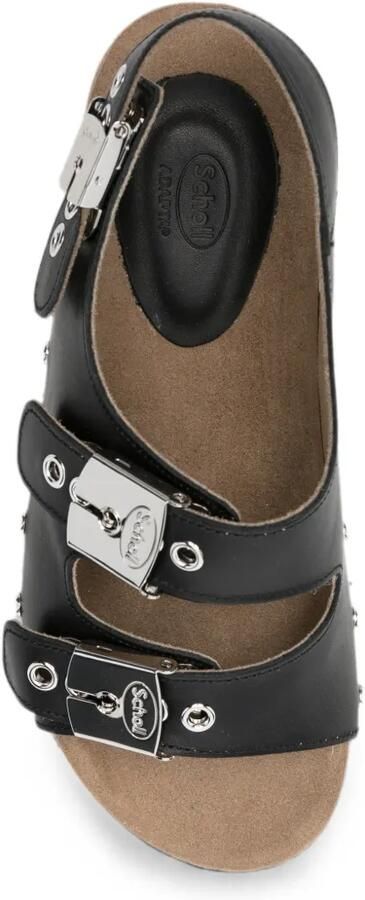 Scholl Luna leren sandalen Zwart - Foto 3