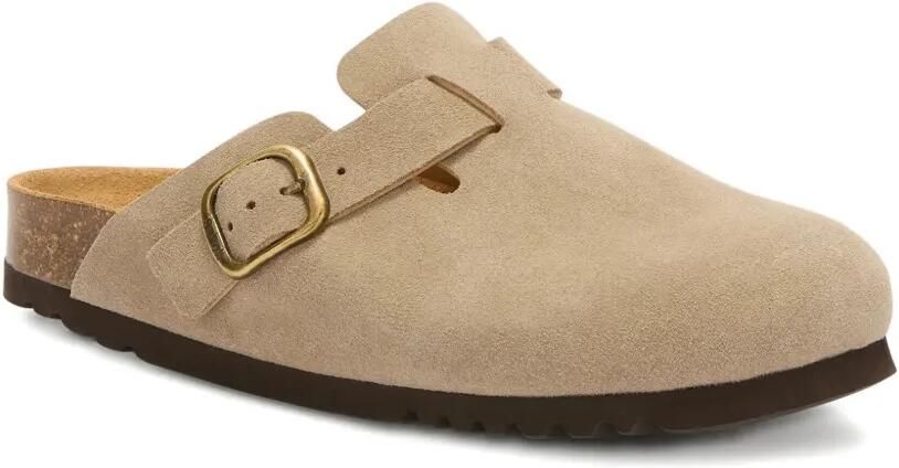 Scholl Muiltjes met gespbandje Beige - Foto 3