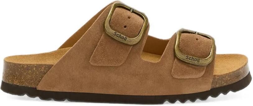 Scholl Noelle sandalen met gespsluiting Beige