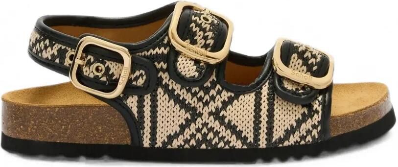 Scholl Noelle sandalen met gespsluiting Beige