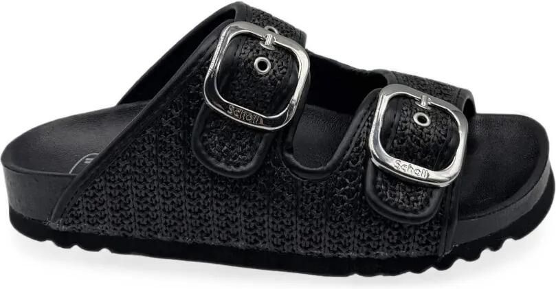 Scholl Noelle sandalen met gespsluiting Zwart