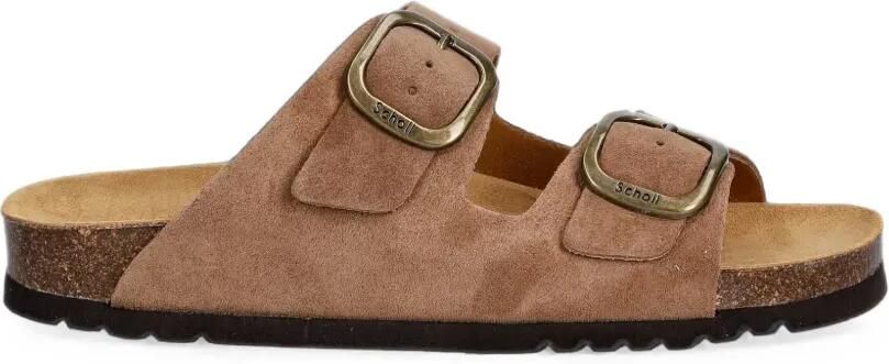 Scholl Noelle platte sandalen Bruin