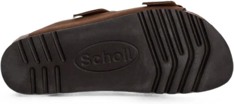 Scholl NOELLE slippers met gespsluiting Bruin - Foto 5