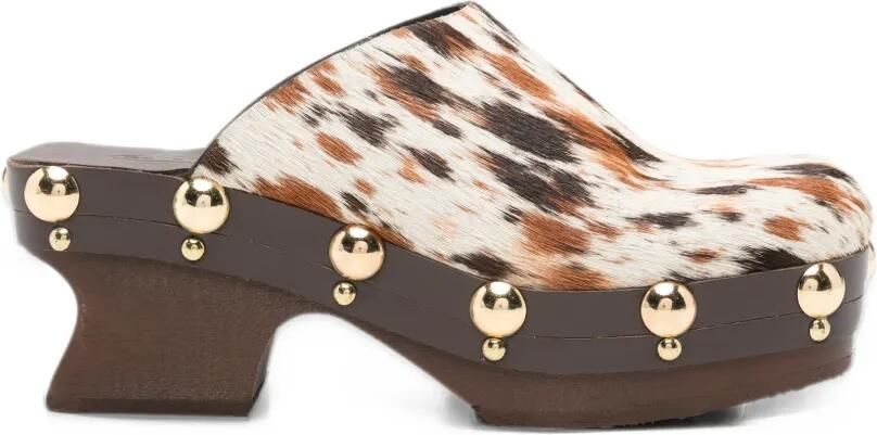 Scholl Pescura Koa pony-leather mules Wit