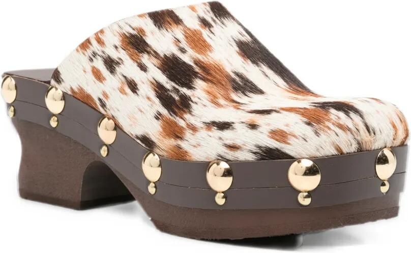Scholl Pescura Koa pony-leather mules Wit - Foto 4