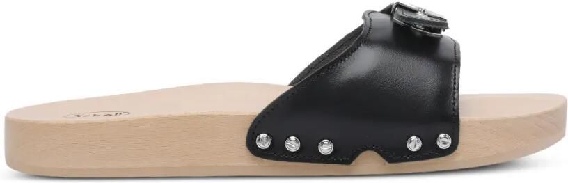 Scholl Pescura leren sandalen Zwart