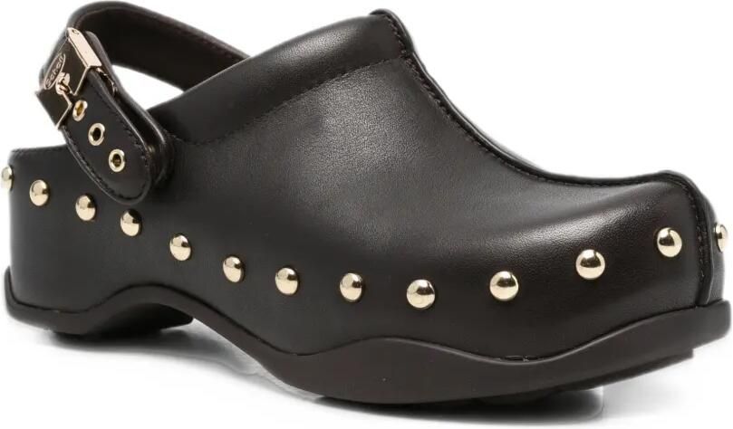 Scholl Pescura Phoebe stud-embellished mules Bruin - Foto 3