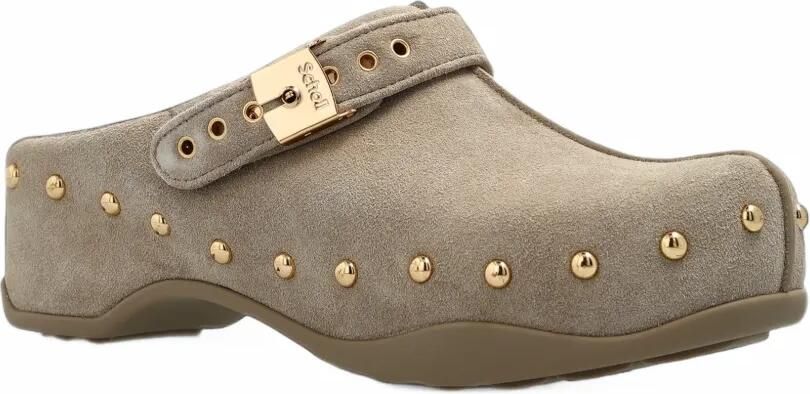 Scholl Pescura Phoebe muiltjes met hak met studs Beige - Foto 5