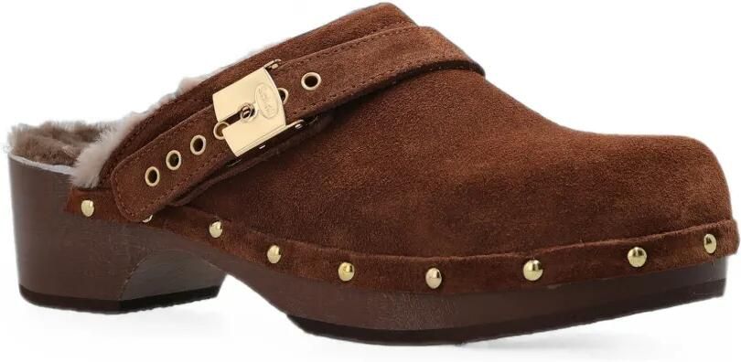 Scholl Pescura Robin Fur klompen Bruin