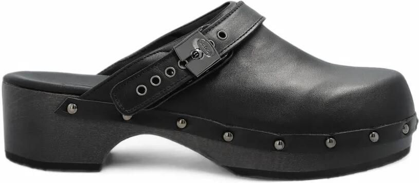 Scholl Pescura Robin muiltjes met studs Zwart