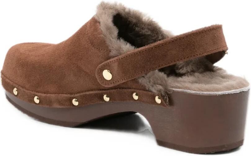 Scholl Pescura Robin studded suede mules Bruin - Foto 2