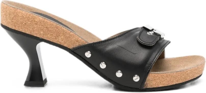 Scholl Pescura sandalen verfraaid met studs Zwart