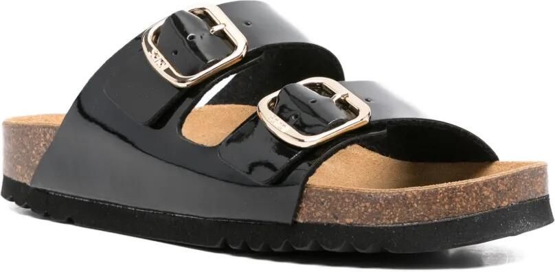 Scholl Sandalen met gelakte afwerking Zwart - Foto 4