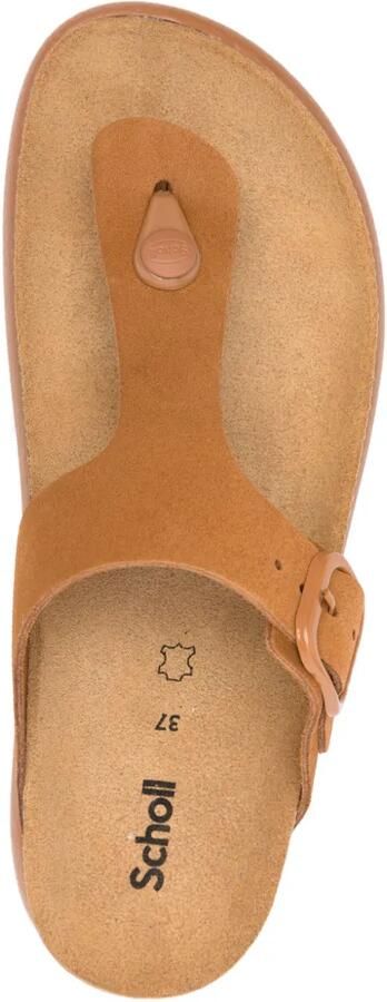 Scholl Sandalen met gespsluiting Bruin - Foto 4