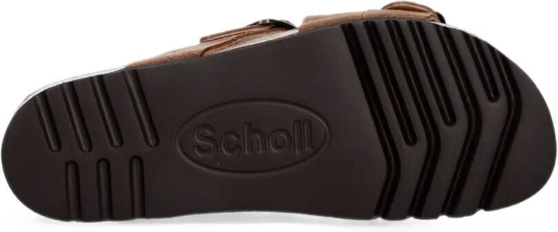 Scholl Sandalen met gespsluiting en gekruiste bandjes Bruin - Foto 5