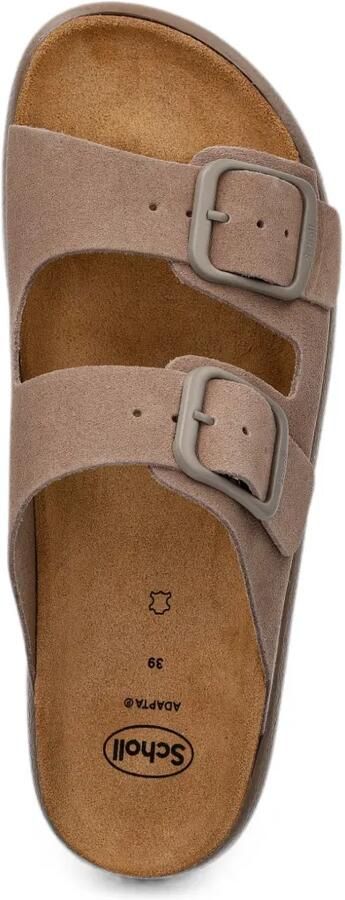 Scholl Slippers met dubbele bandjes en gespsluiting Beige - Foto 4