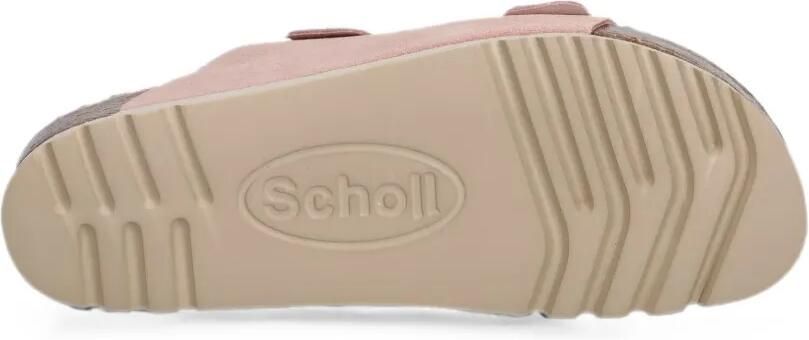 Scholl Slippers met dubbele bandjes en gespsluiting Roze - Foto 5
