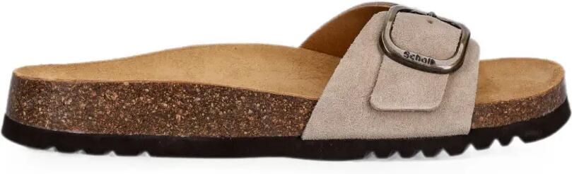 Scholl Slippers met gespdetails Beige