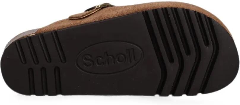 Scholl Suède klompen met gespsluiting Bruin - Foto 5