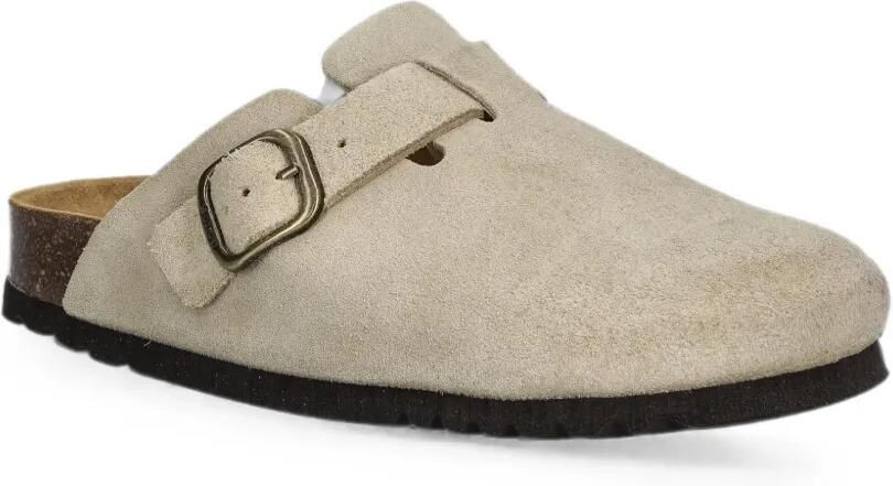 Scholl Suède muiltjes met gespsluiting Beige - Foto 2