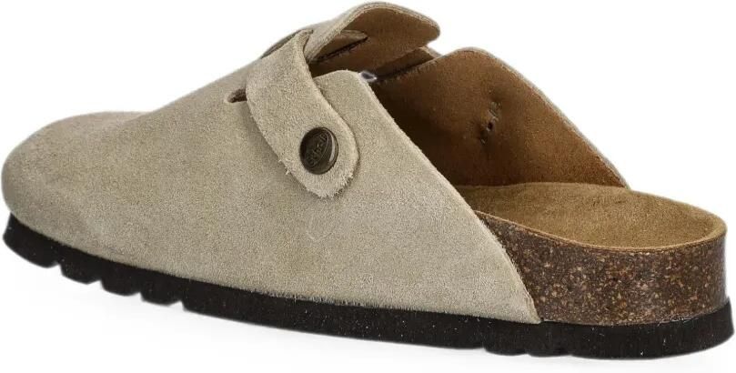 Scholl Suède muiltjes met gespsluiting Beige - Foto 3