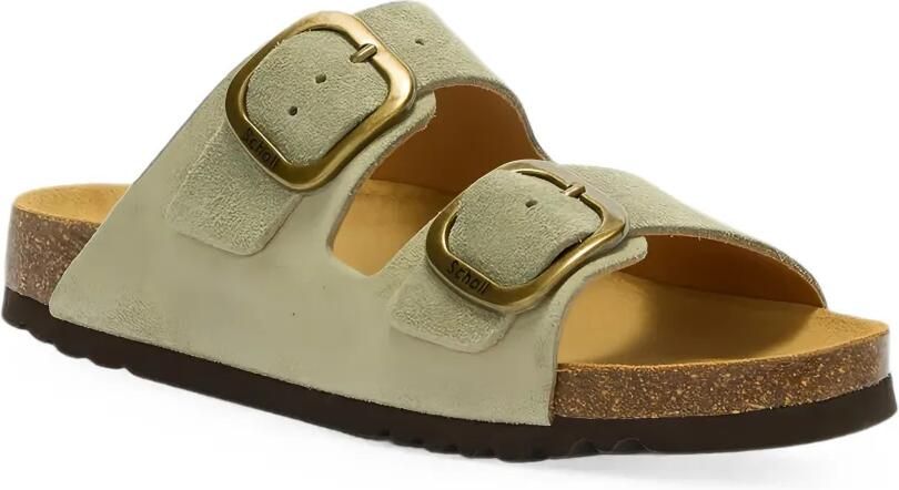 Scholl Suède sandalen met gespsluiting Groen - Foto 3