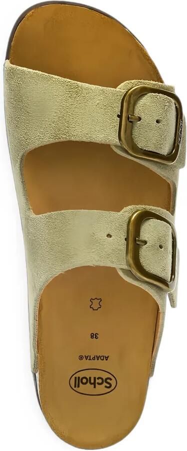 Scholl Suède sandalen met gespsluiting Groen - Foto 4